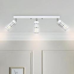 Світильник стельовий MSK Electric Teramo спот поворотний на три плафони білий NL 18050-3 WH