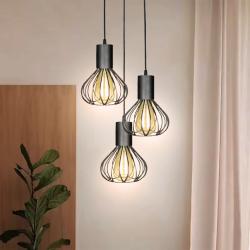 Светильник лофт подвесной на круглом основании MSK Electric Lotus NL 1415-3R