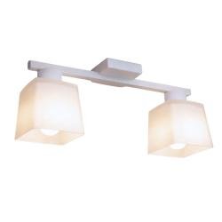 Люстра потолочная на два плафона MSK Electric Sakura под лампы Е27 белая NL 16510-2 WH