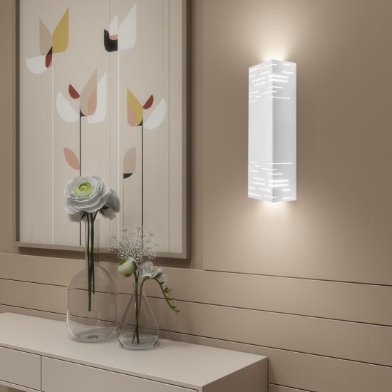 Светильник настенный MSK Electric Sieve бра под две лампы NL 23702-2 WH белый