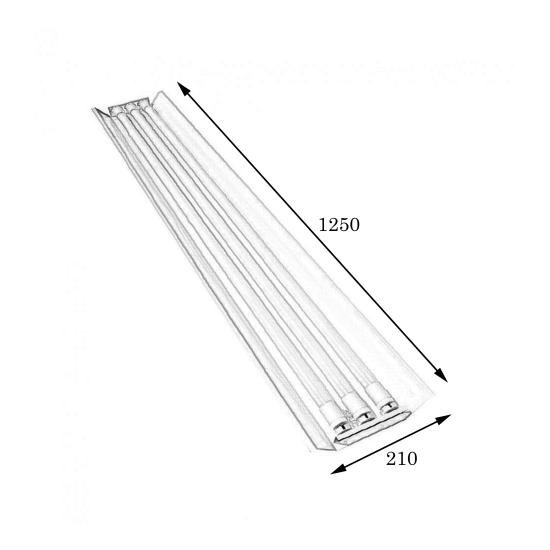 Світильник відкритий під три led лампи T8 СПВ 03-1200 MSK Electric