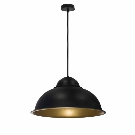 Світильник підвісний в стилі лофт MSK Electric Dome СП 3614 BK+GD