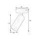 Світильник MSK Electric Tube спот з поворотним механізмом NL 1105-1
