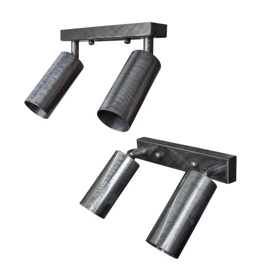 Світильник в стилі лофт MSK Electric Tube спот з поворотним механізмом NL 1105-2 SILVER