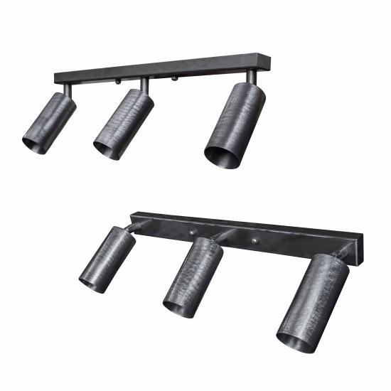 Світильник в стилі лофт MSK Electric Tube спот з поворотним механізмом NL 1105-3 SILVER