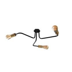 Люстра лофт MSK Electric Maze з бронзовими патронами MSK Electric NL 6060/3 BK+BN