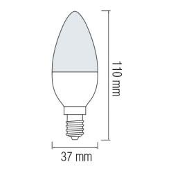 LED лампа "свічка" С- 37 10w 4200k E-14 Horoz Electric Ultra-10