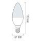 LED лампа "свічка" С- 37 10w 3000k E - 14 Horoz Ultra - 10