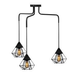 Люстра підвісна MSK Electric Crystal в стилі лофт на три плафони NL 10535-3