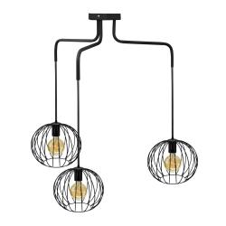 Люстра підвісна в стилі лофт на три плафони MSK Electric Globel NL 12722-3
