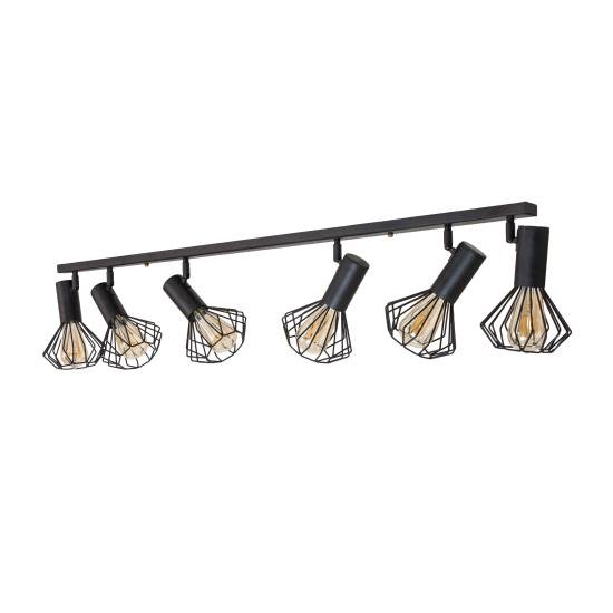 Светильник лофт MSK Electric Diadem потолочный NL 22151-6 BK