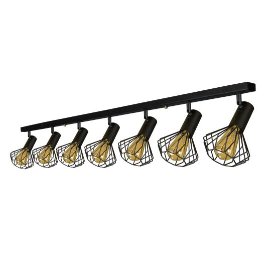 Светильник лофт MSK Electric Diadem потолочный NL 22151-7 BK