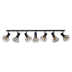 Светильник лофт MSK Electric Diadem потолочный NL 22151-7 BK