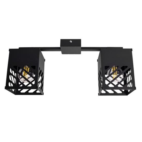Люстра лофт MSK Electric Urban на два черных плафона NL 2410-2 BK