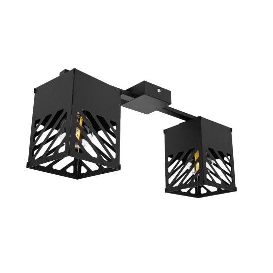 Люстра лофт MSK Electric Urban на два черных плафона NL 2410-2 BK