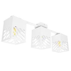 Люстра лофт MSK Electric Urban на три плафони біла NL 2410-3 WH