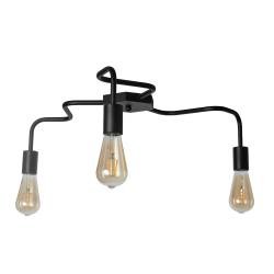 Люстра лофт MSK Electric Laminari потолочная на три лампы NL 17503-3 BK