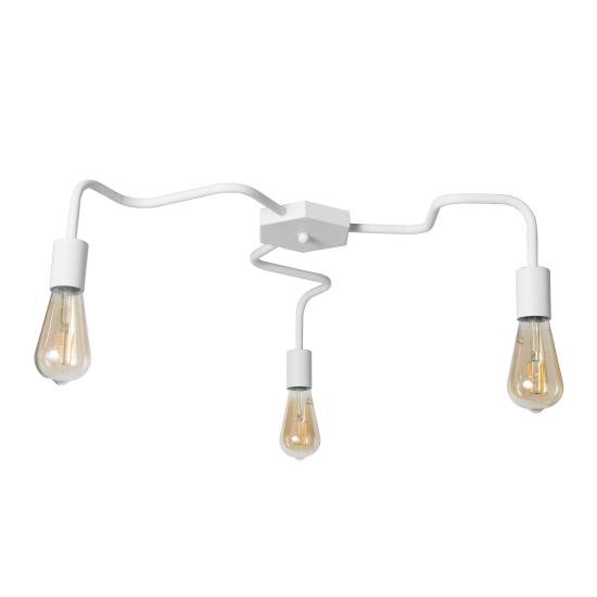 Люстра лофт MSK Electric Laminari потолочная на три лампы NL 17503-3 WH