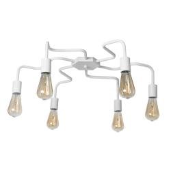 Люстра лофт MSK Electric Laminari потолочная на шесть ламп NL 17503-6 WH