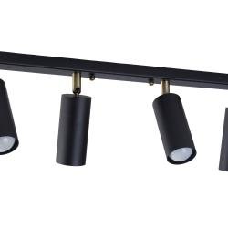 Світильник стельовий MSK Electric Tube спот з поворотним механізмом NL 1105-4 BK