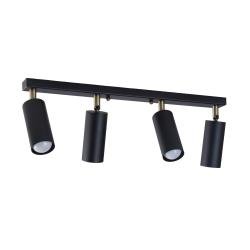 Світильник стельовий MSK Electric Tube спот з поворотним механізмом NL 1105-4 BK