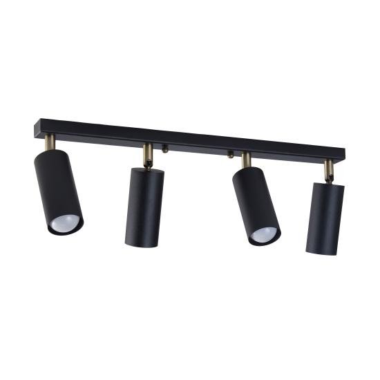 Світильник стельовий MSK Electric Tube спот з поворотним механізмом NL 1105-4 BK