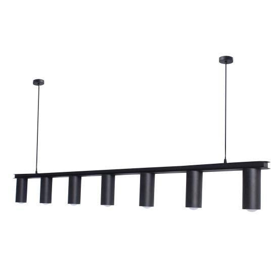 Люстра подвесная MSK Electric Tube в стиле лофт NL 2450-7 BK