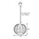 Светильник подвесной в стиле лофт MSK Electric Globe NL 2722 CR хром