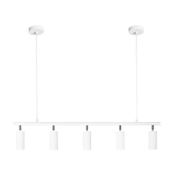 Люстра підвісна MSK Electric Tube у стилі лофт з поворотними плафонами NL 2450-5 WH