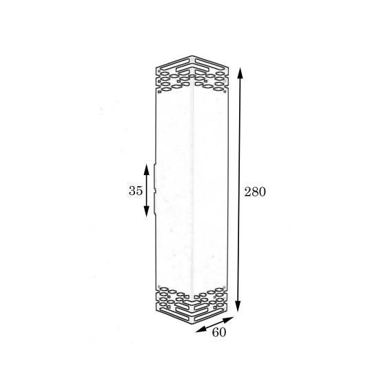 Светильник настенный MSK Electric Sieve бра под две лампы NL 23702-1 BK черный