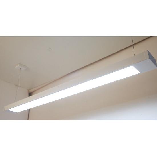 Светильник подвесной линейный 125см MSK Electric Office под две led лампы G-13 SL-120-2T8 WH