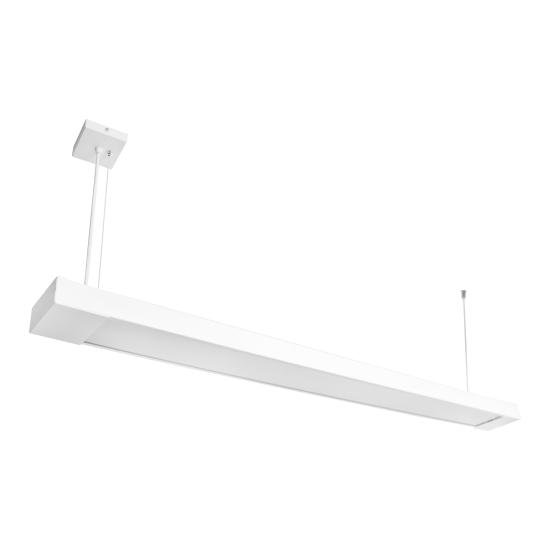 Светильник подвесной линейный 125см MSK Electric Office под две led лампы G-13 SL-120-2T8 WH