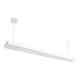 Светильник подвесной линейный 125см MSK Electric Office под две led лампы G-13 SL-120-2T8 WH