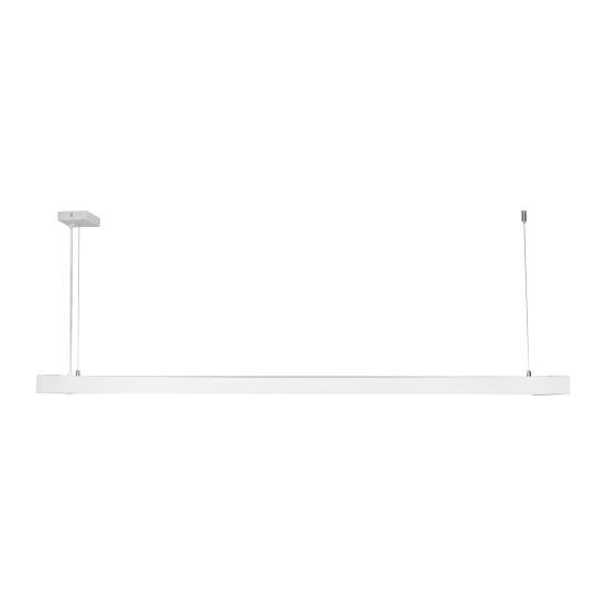 Светильник подвесной линейный 125см MSK Electric Office под две led лампы G-13 SL-120-2T8 WH