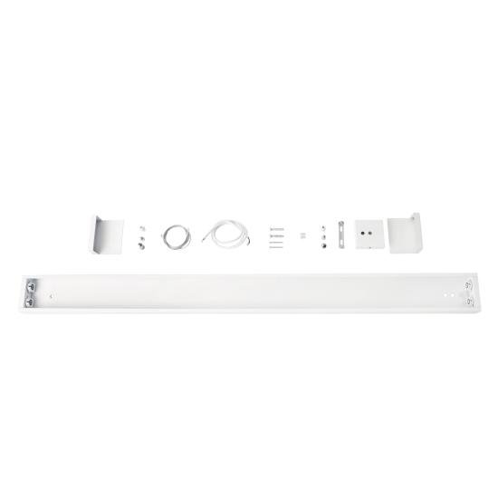 Светильник подвесной линейный 125см MSK Electric Office под две led лампы G-13 SL-120-2T8 WH