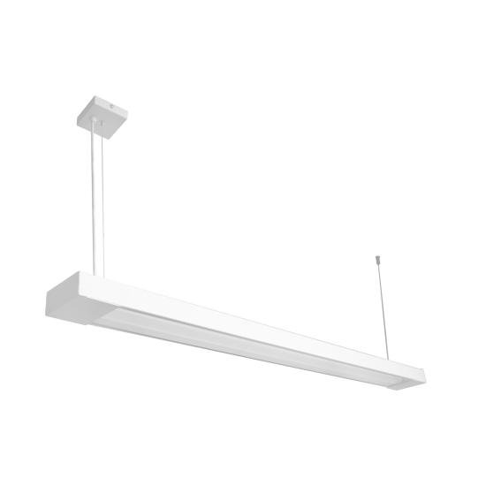 Светильник подвесной линейный 125см MSK Electric Office под две led лампы G-13 SL-120-2T8 WH
