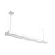 Светильник подвесной линейный 125см MSK Electric Office под две led лампы G-13 SL-120-2T8 WH