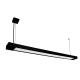 Светильник подвесной линейный 125см MSK Electric Office под две led лампы G-13 SL-120-2T8 BK