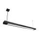 Светильник подвесной линейный 125см MSK Electric Office под две led лампы G-13 SL-120-2T8 BK