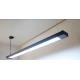 Светильник подвесной линейный 125см MSK Electric Office под две led лампы G-13 SL-120-2T8 BK