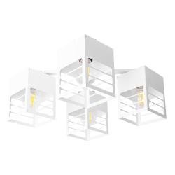 Люстра лофт MSK Electric Urban на чотири плафони біла NL 2310-4 WH