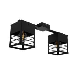 Люстра лофт MSK Electric Urban на два черных плафона NL 2310-2 BK