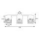 Люстра лофт MSK Electric Urban на три черных плафона NL 2310-3 BK