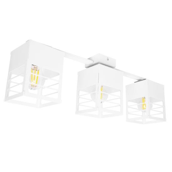 Люстра лофт MSK Electric Urban на три плафона белая NL 2310-3 WH