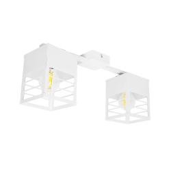 Люстра лофт MSK Electric Urban на два плафони біла NL 2310-2 WH