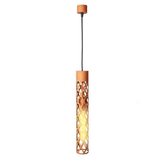 Светильник подвесной MSK Electric Flow в стиле лофт под лампу Е27 коричневый MR 6041 BR