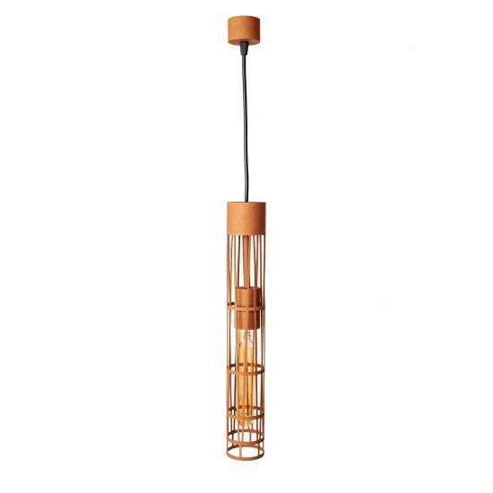 Светильник подвесной MSK Electric Flow в стиле лофт под лампу Е27 коричневый MR 6040 BR