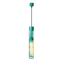 Светильник подвесной MSK Electric Flow в стиле лофт под лампу Е27 зеленый NL 6040 GN