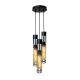 Светильник подвесной MSK Electric Flow в стиле лофт на круглом основании NL 6040-3R BK