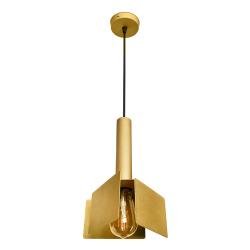 Світильник підвісний MSK Electric Turin в стилі лофт під лампу Е27 MR 2030 GD золото муар